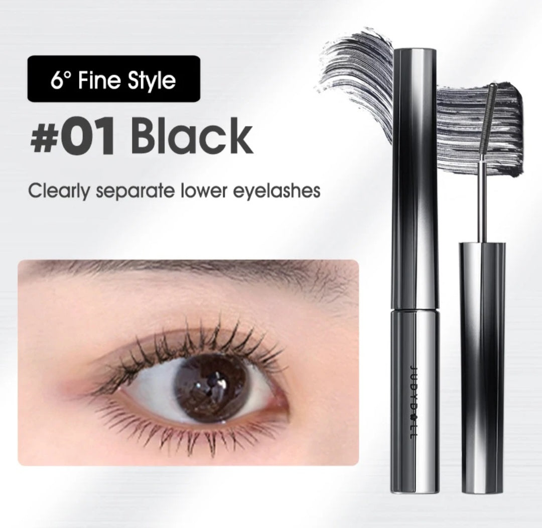 Judydoll Mascara with Steel Metal Threaded Brush Waterproof Long Curl up or Down Eyelash black