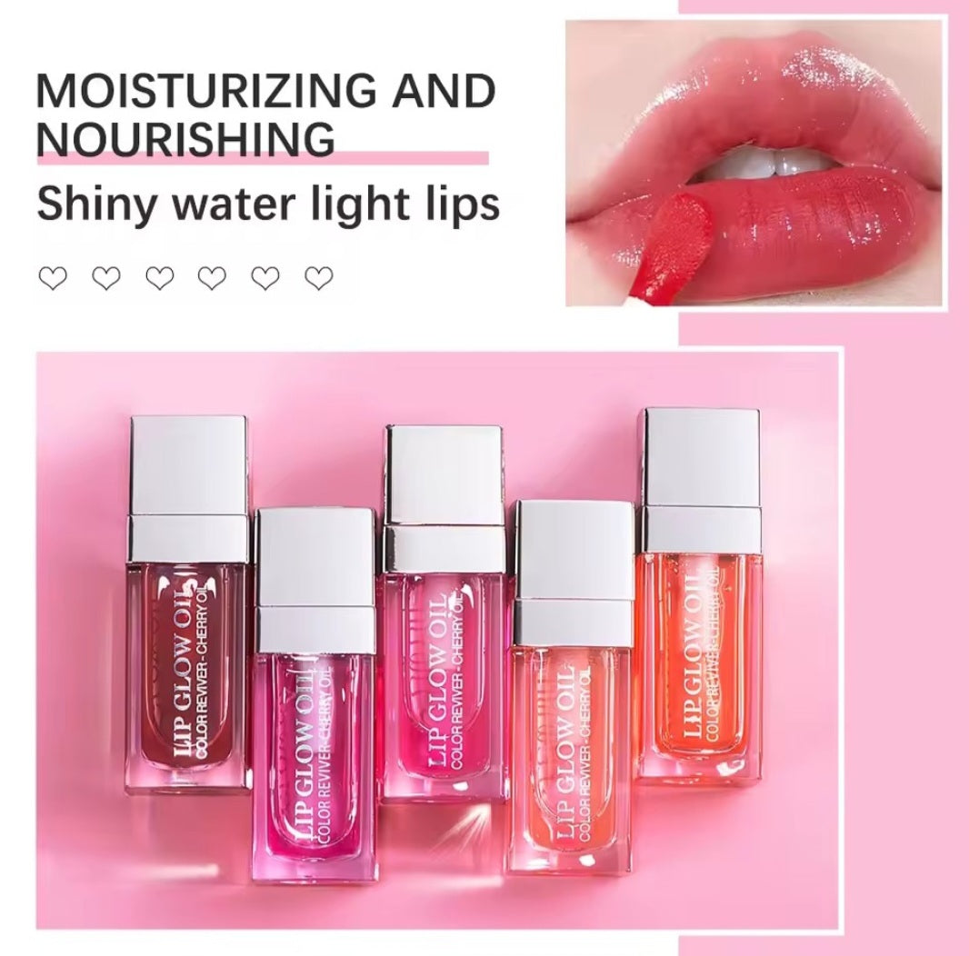 Crystal Jelly Moisturizing Lip Oil  Lip Gloss Makeup  Lip Glow Oil 6ml